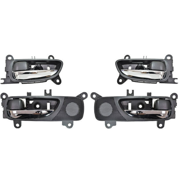 Chrome Lever with Gray Housing Orchid Brown Interior Inner Inside Door Handle PT Auto Warehouse LX-2330MG-FL - Front Left Driver Side Chrome Lever with Gray Housing Orchid Brown Interior Inner Inside Door Handle PT Auto Warehouse LX-2330MG-FL - Front Left Driver Side
